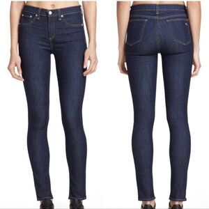 Rag & Bone 10 Inch Skinny Dark Wash Harrow Jeans Size 25
